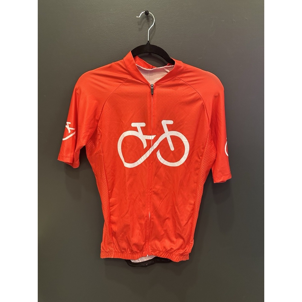 New CYCLE-RUN Men's Short‎ Sleeve with 3 Rear Pockets Red Size M